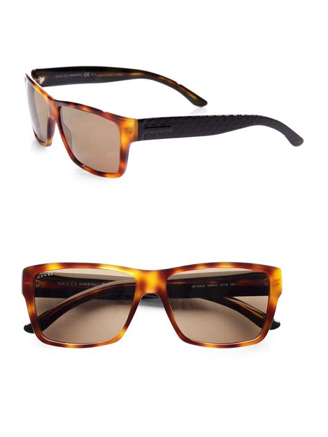 gucci sunglasses 1635 brown|Gucci tortoise shell sunglasses.